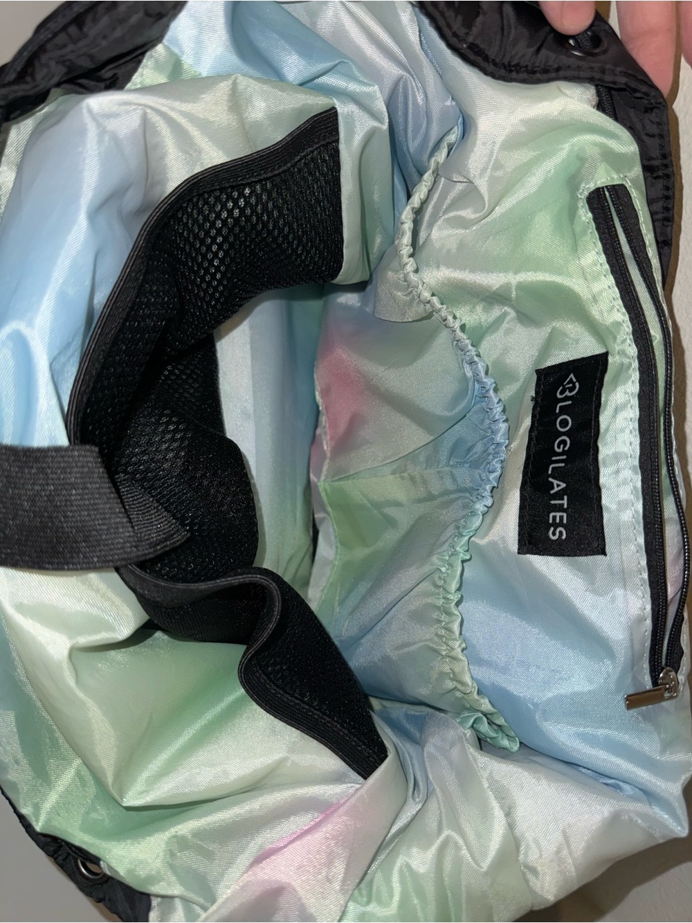 Blogilates Quilted Drawstring Nylon Backpack - Picture 4 of 8